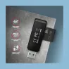 Axagon Slim super-speed USB 3.2 Gen 1 card reader with a direct USB-A connector.