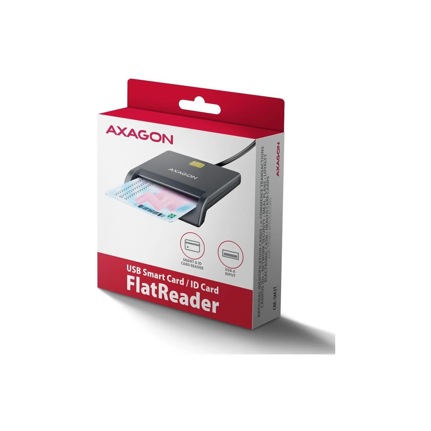 Axagon CRE-SM3T USB Smart card FlatReader