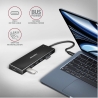 Axagon Seven-port USB 3.2 Gen 1 hub with charging support. Connector for external power supply. USB-C cable 30 cm.