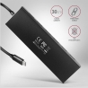 Axagon Seven-port USB 3.2 Gen 1 hub with charging support. Connector for external power supply. USB-C cable 30 cm.