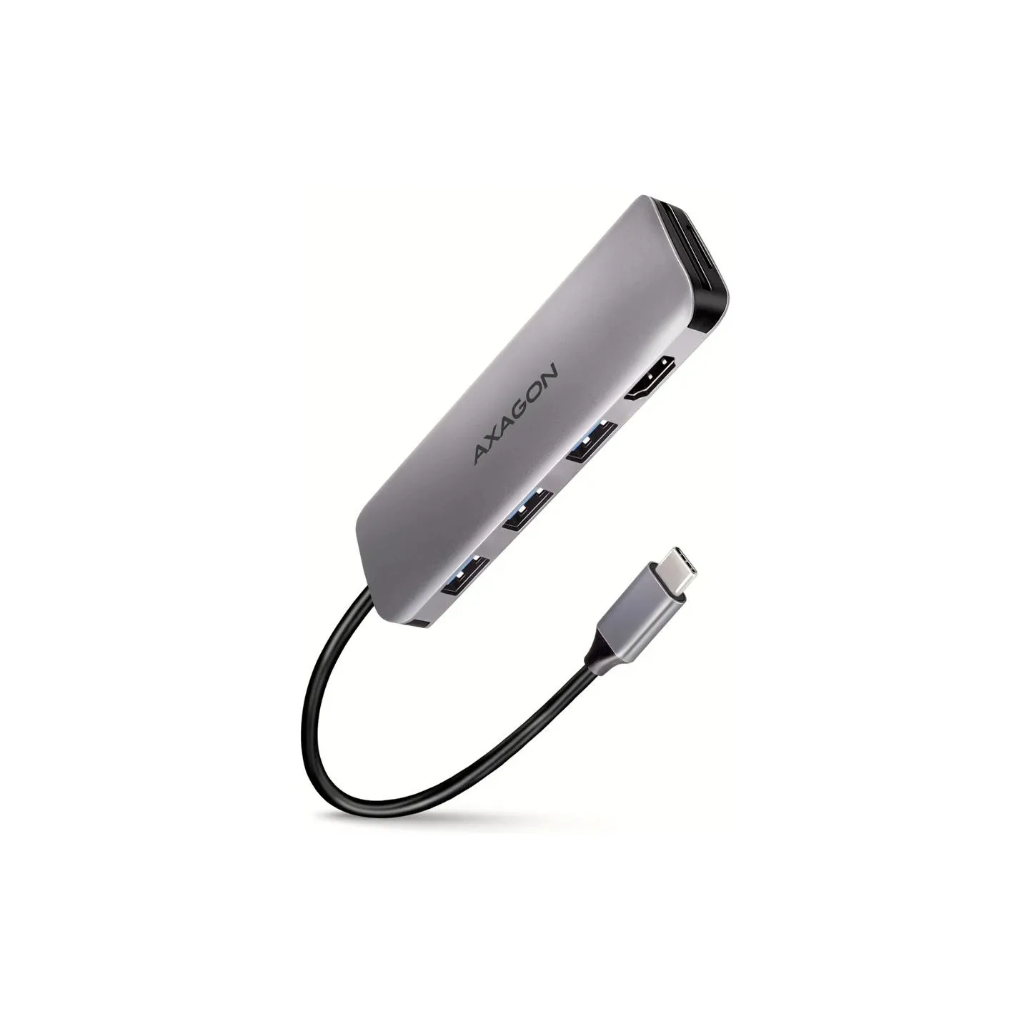 Axagon HMC-HCR3A Hub 3x USB-A SD/microSD + HDMI