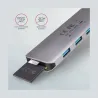 Axagon Multi port USB 3.2 Gen 1 hub. HDMI, card reader and three USB-A outputs. Cable USB-C 20 cm.