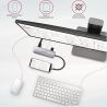 Axagon Multi port USB 3.2 Gen 1 hub. HDMI, card reader and three USB-A outputs. Cable USB-C 20 cm.