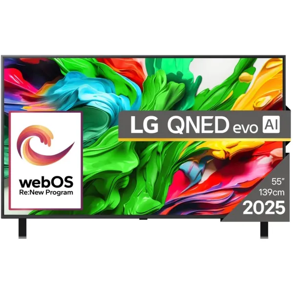 LG 55QNED85A3C | 55 | Smart TV | webOS 25 | UHD | Bllack