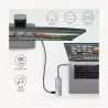 Axagon Multi port USB 3.2 Gen 1 hub. HDMI, card reader and three USB-A outputs. Cable USB-C 20 cm.