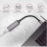 Axagon ADE-TRC Type-C USB3.2 Gen 1 - Gigabit Ethernet 10/100/1000 Adapter, metal, titan grey