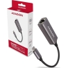 Axagon ADE-TRC Type-C USB3.2 Gen 1 - Gigabit Ethernet 10/100/1000 Adapter, metal, titan grey