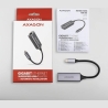 Axagon ADE-TRC Type-C USB3.2 Gen 1 - Gigabit Ethernet 10/100/1000 Adapter, metal, titan grey