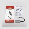 Axagon ADE-TRC Type-C USB3.2 Gen 1 - Gigabit Ethernet 10/100/1000 Adapter, metal, titan grey