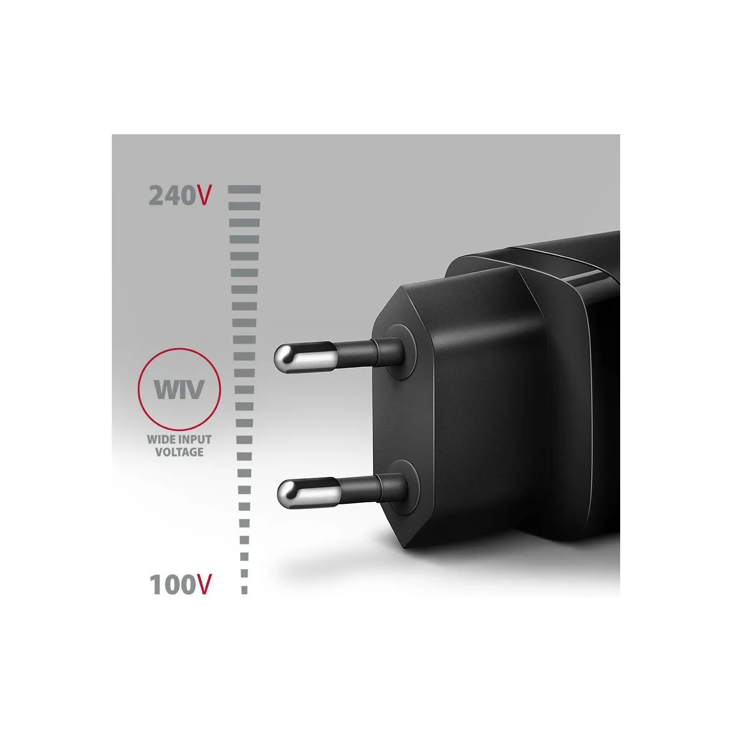 Axagon ACU-PD20 wall charger 1x QC3.0/AFC/FCP/PD type-C, 20W, black