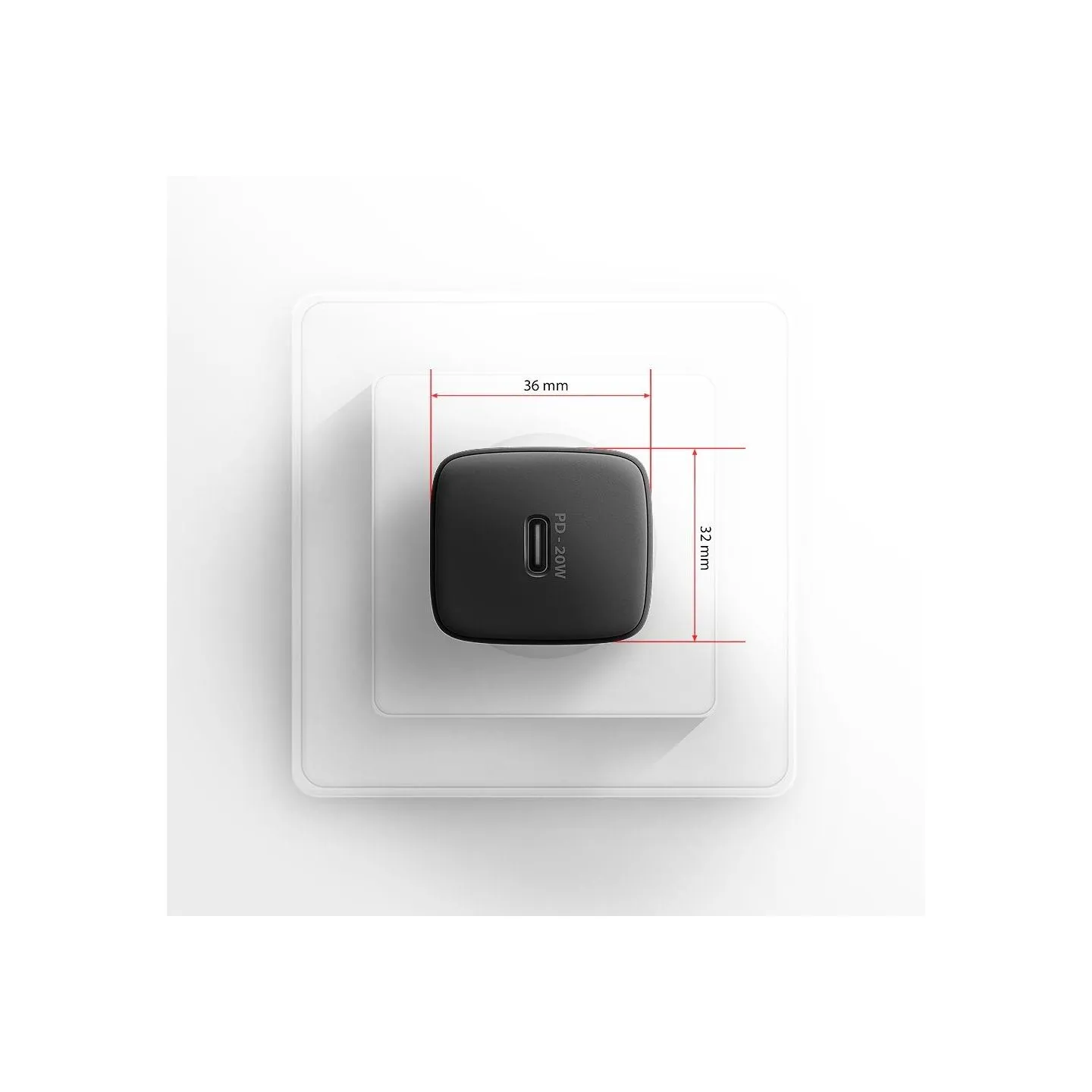 Axagon ACU-PD20 wall charger 1x QC3.0/AFC/FCP/PD type-C, 20W, black
