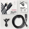 Axagon ADR-220 Active extension USB 2.0 A-M > A-F cable, 20 m long. Power supply option.