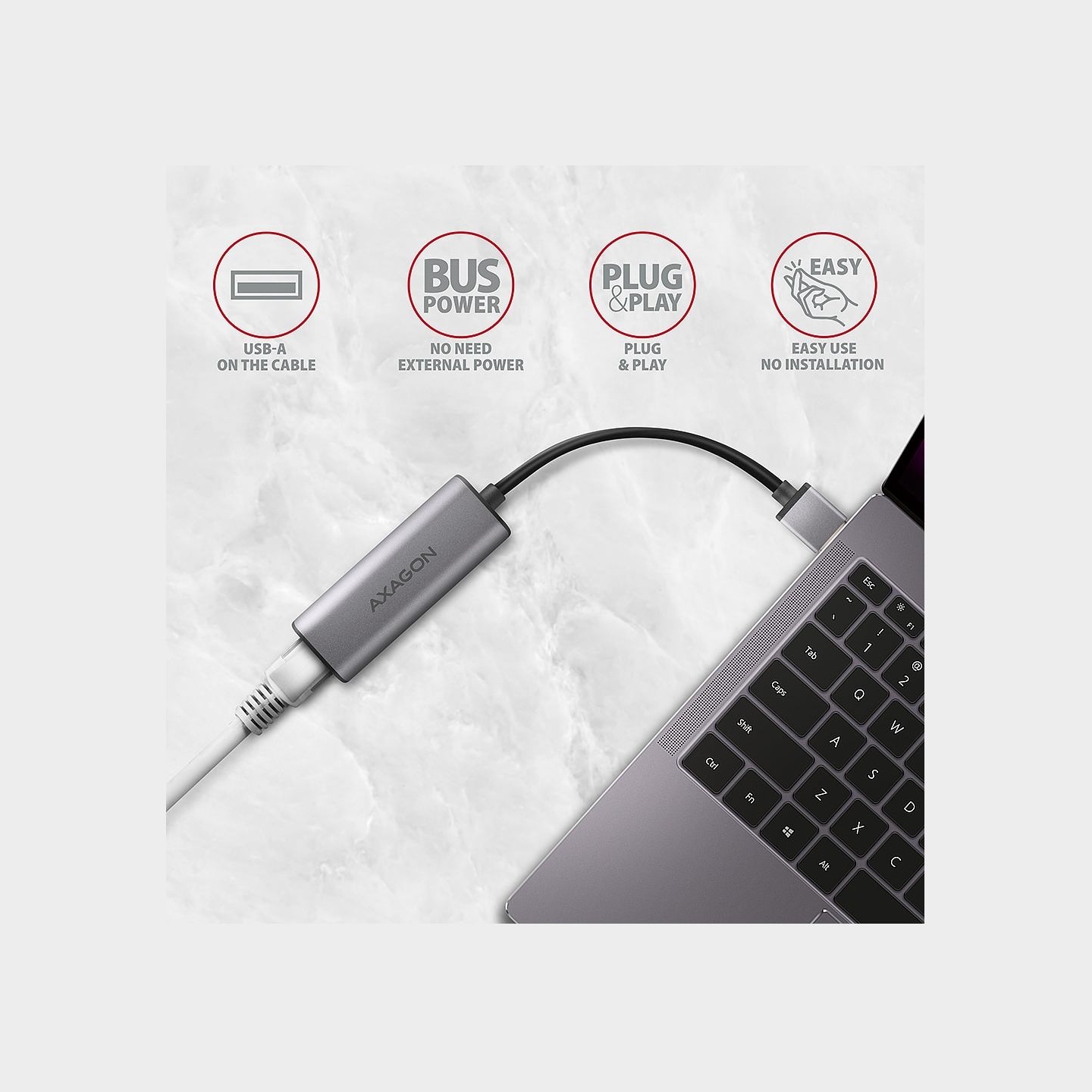 Axagon ADE-25R USB-A 3. 2 Gen 1 adapter
