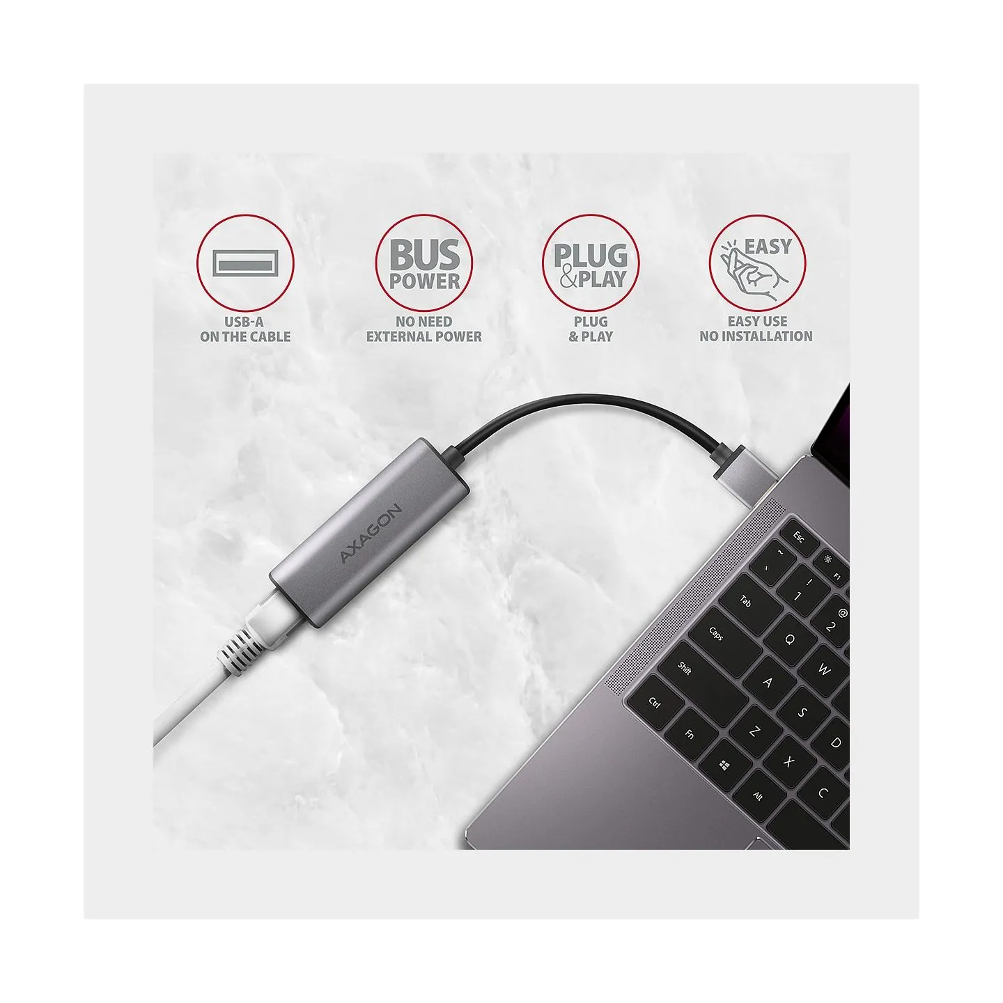 Axagon ADE-25R USB-A 3. 2 Gen 1 adapter