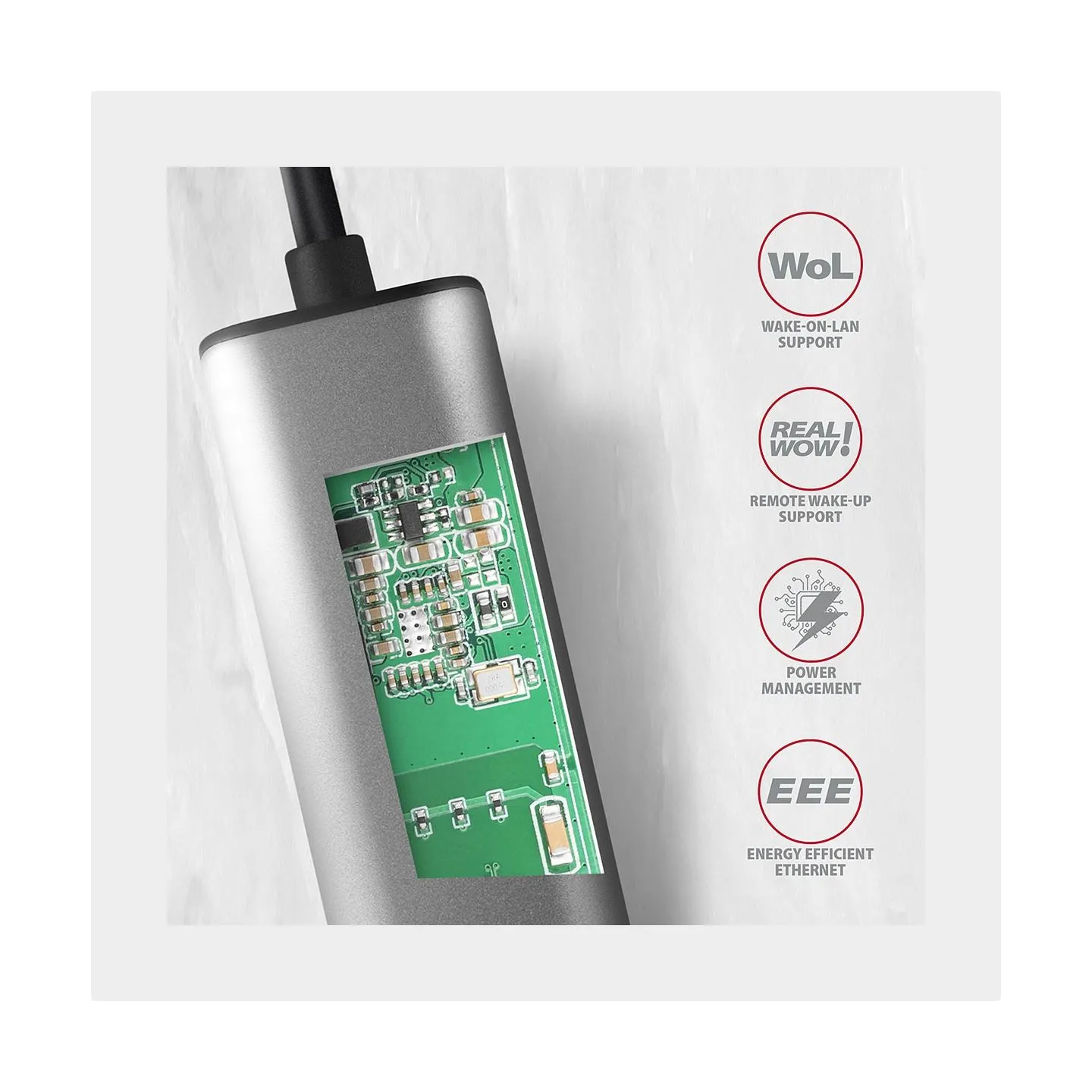 Axagon ADE-25R SUPERSPEED USB-A 2.5 GIGABIT ETHERNETCompact aluminum USB-A 3.2 Gen 1 2.5 Gigabit Ethernet 10/100/1000/2500 Mbit 