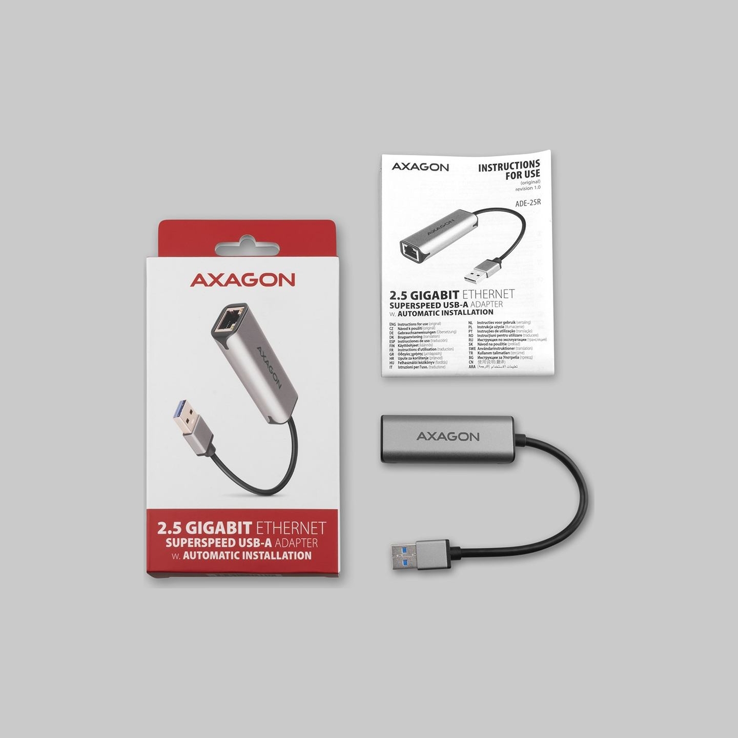Axagon ADE-25R USB-A 3. 2 Gen 1 adapter