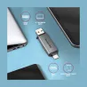 Axagon CRE-DAC External, Type-C+Type-A 2-slot SD/microSD
