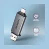 Axagon CRE-DAC External, Type-C+Type-A 2-slot SD/microSD
