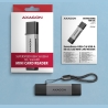 Axagon CRE-DAC External, Type-C+Type-A 2-slot SD/microSD