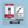 Axagon CRE-DAC External, Type-C+Type-A 2-slot SD/microSD