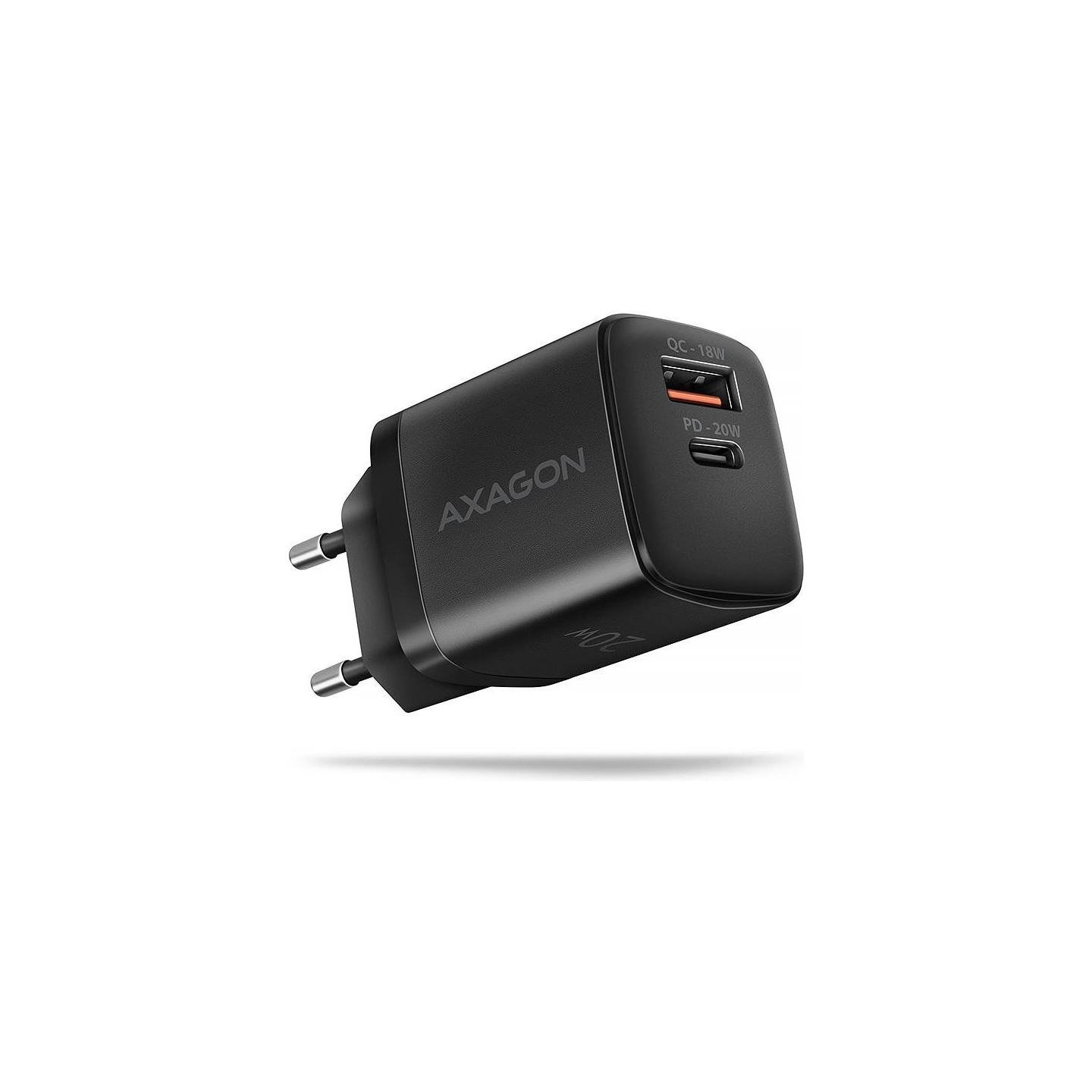 Axagon ACU-PQ20 wall charger QC3.0/AFC/FCP + PD type-C, 20W, black