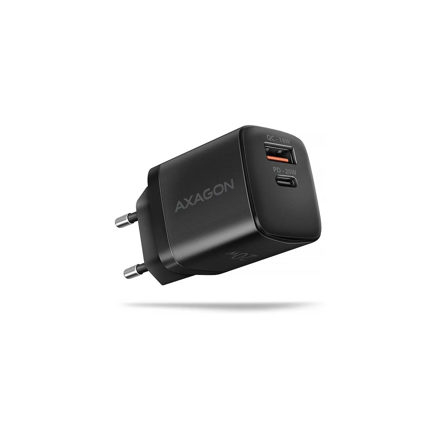 Axagon ACU-PQ20 wall charger QC3.0/AFC/FCP + PD type-C, 20W, black