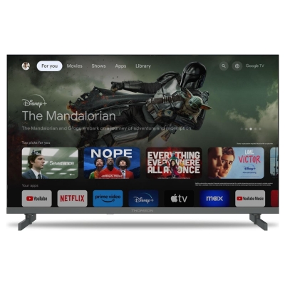 Thomson TV Set|THOMSON|50"|4K/Smart|QLED|3840x2160|Wireless LAN|Bluetooth|Google TV|Black|50QG4S14