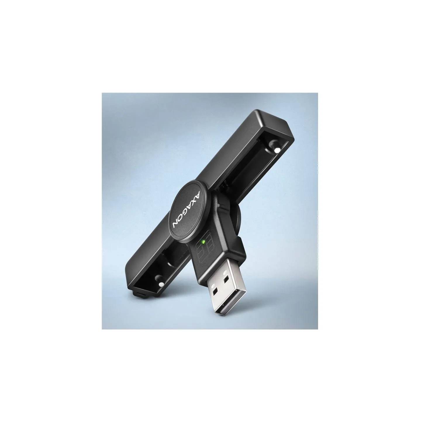 Axagon Foldable pocket USB-A contact Smart/ID card reader | CRE-SMPA