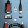 Axagon Active USB-A converter for connecting serial devices. Prolific chip.
