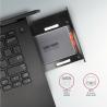 Axagon RSS-CD09 2.5" SSD/HDD caddy into DVD slot, 9.5 mm, LED, ALU