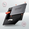 Axagon RSS-CD09 2.5" SSD/HDD caddy into DVD slot, 9.5 mm, LED, ALU