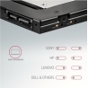 Axagon RSS-CD09 2.5" SSD/HDD caddy into DVD slot, 9.5 mm, LED, ALU