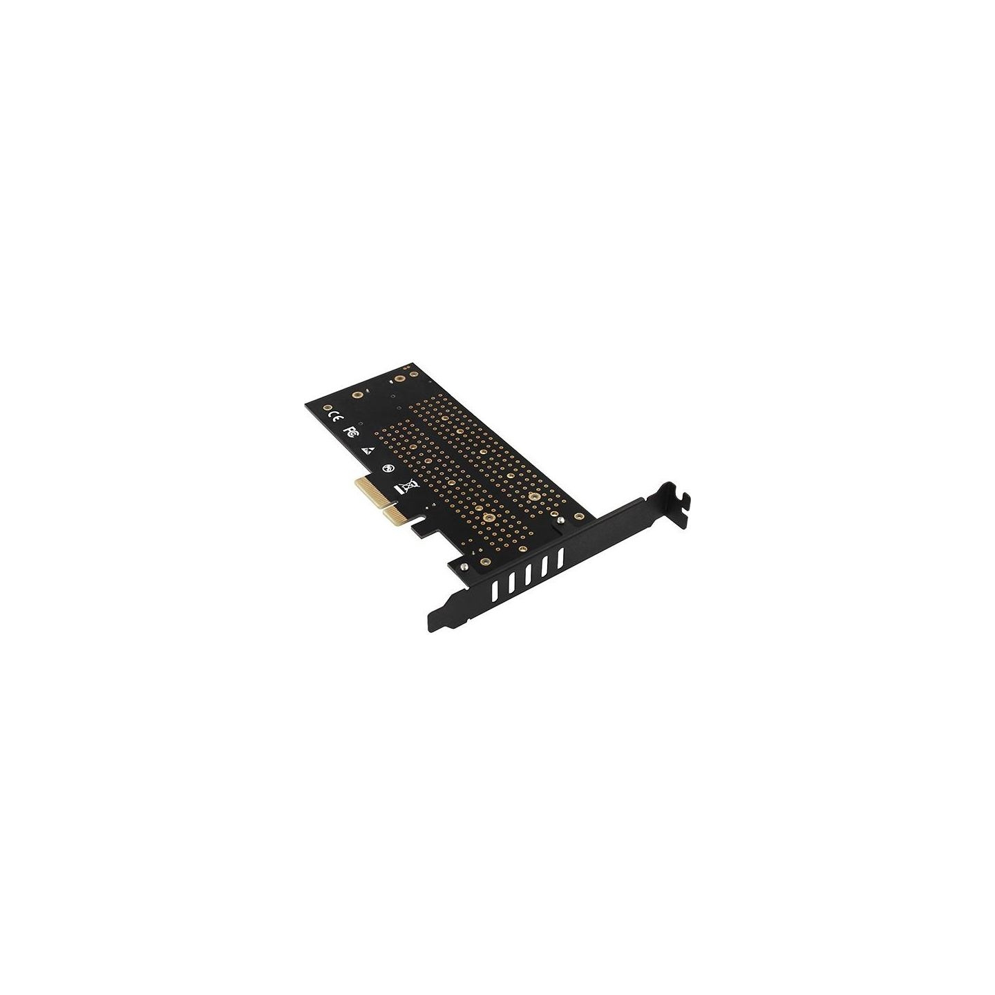Axagon PCEM2-DC PCI-E 3.0 4x - DUAL M.2 SSD (NVMe + SATA), dual voltage, up to 110mm SSD, fan + heatsink