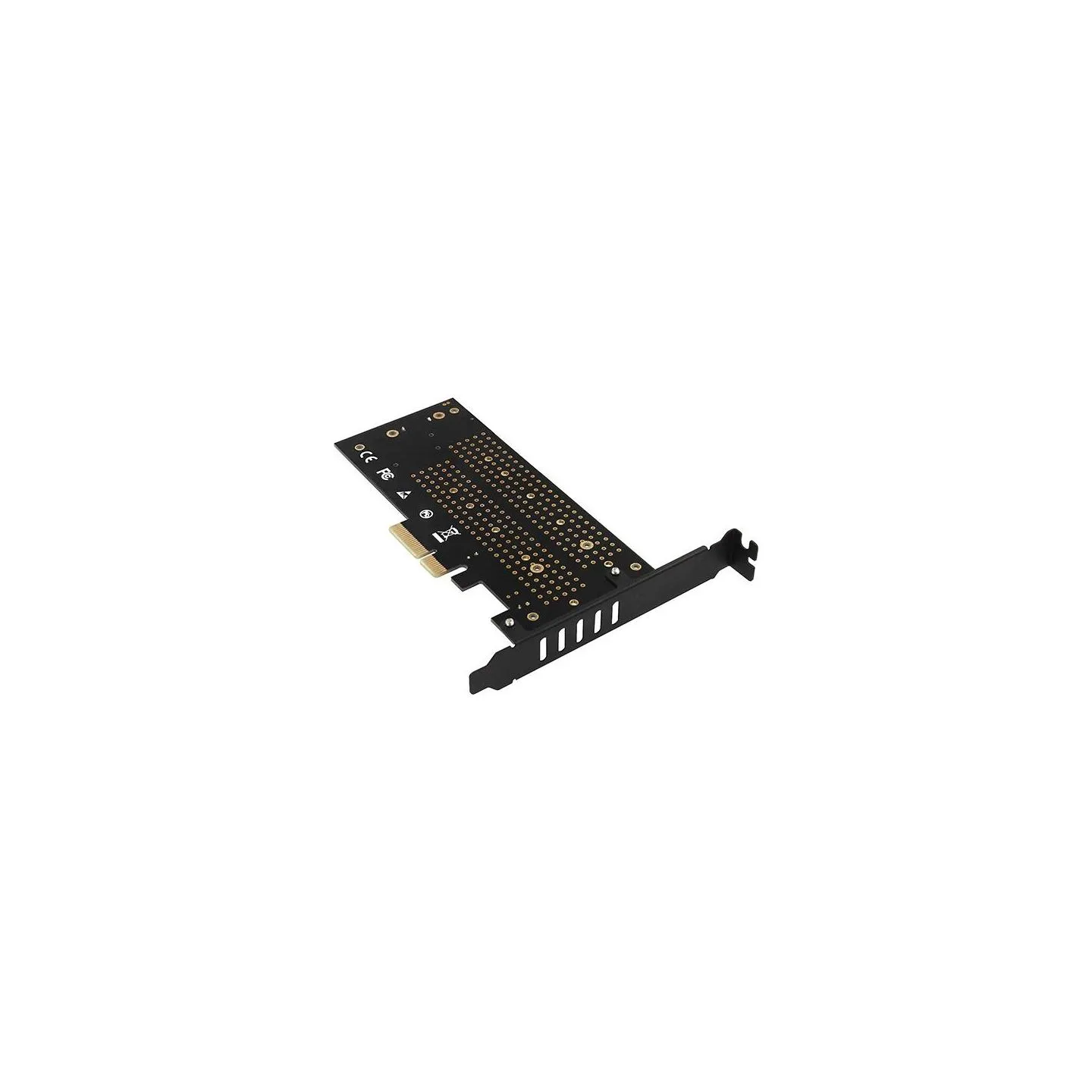 Axagon PCEM2-DC PCI-E 3.0 4x - DUAL M.2 SSD (NVMe + SATA), dual voltage, up to 110mm SSD, fan + heatsink