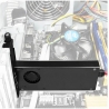 Axagon PCEM2-DC PCI-E 3.0 4x - DUAL M.2 SSD (NVMe + SATA), dual voltage, up to 110mm SSD, fan + heatsink