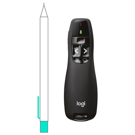 Logitech R400 Wireless Presentation Remote - BLACK