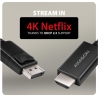 Axagon RVD-HI20C2 DisplayPort - HDMI 2.0 cable 1.8m 4K/60Hz