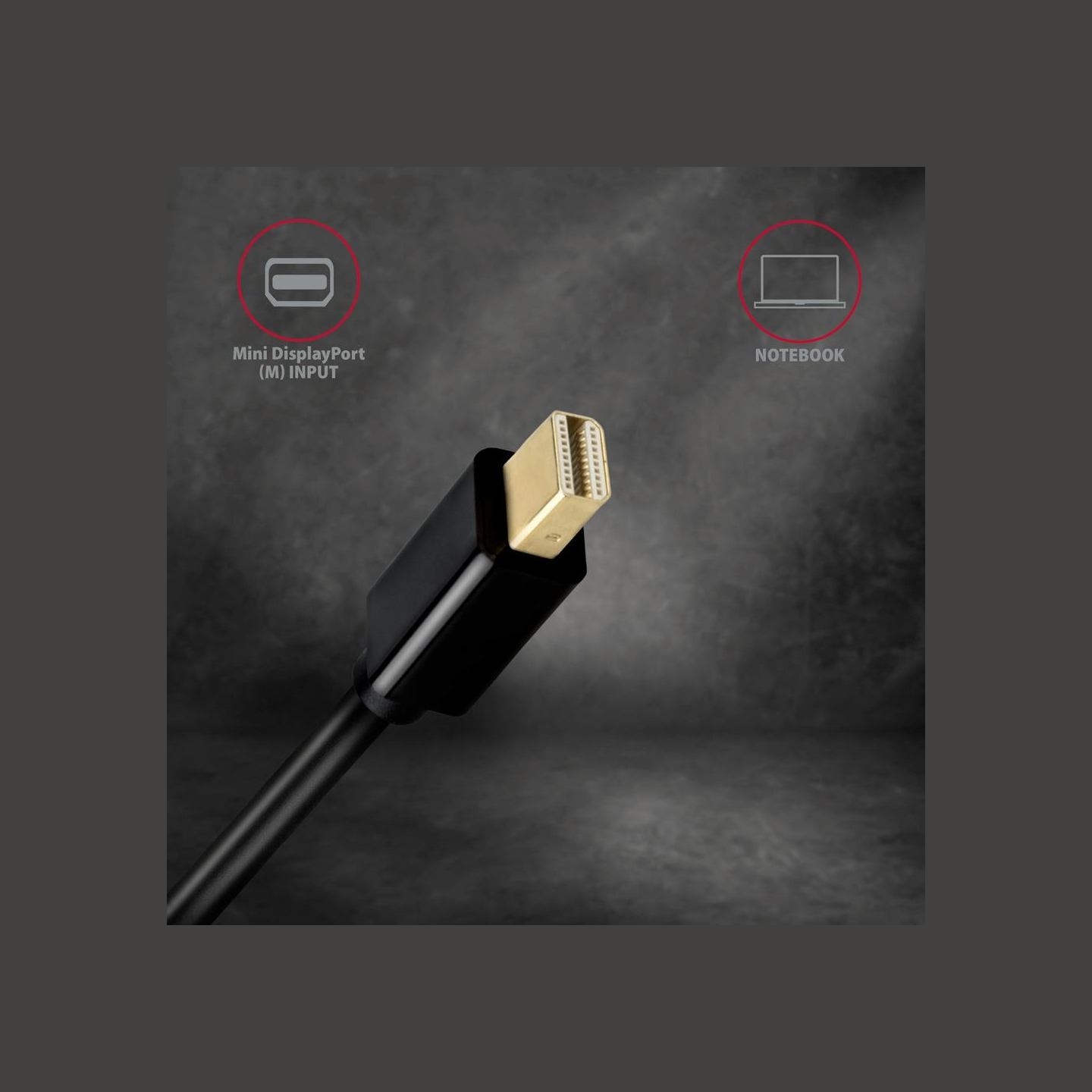 Axagon RVDM-HI14C2 Mini DP > HDMI 1.4 cable 1.8m 4K/30Hz