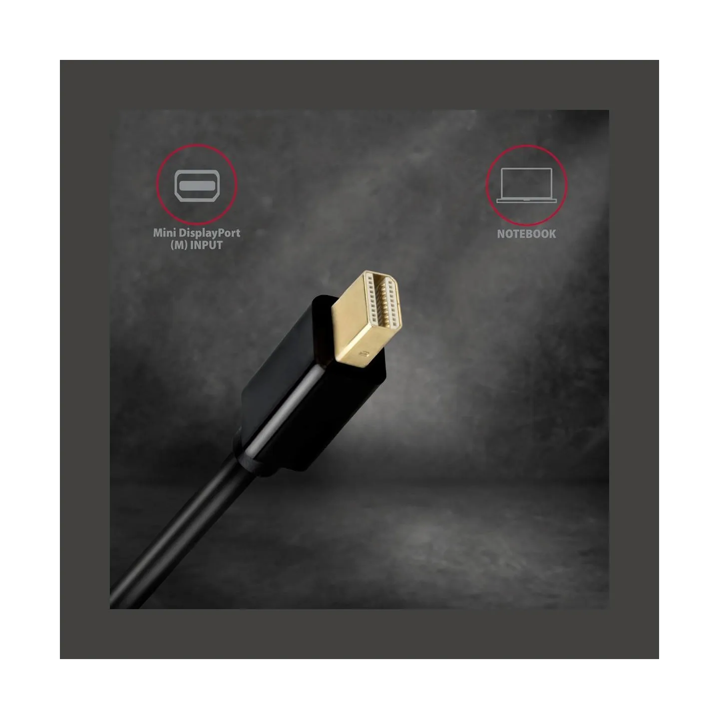 Axagon RVDM-HI14C2 Mini DP > HDMI 1.4 cable 1.8m 4K/30Hz