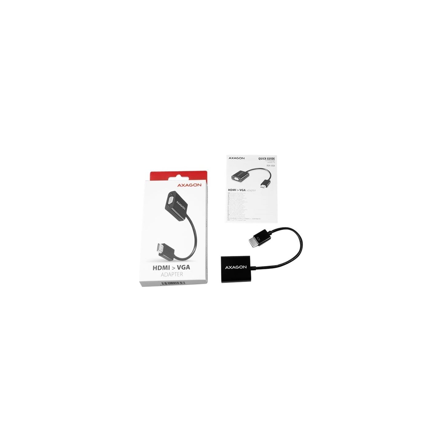 Axagon RVH-VGN, HDMI -> VGA Reduction / Adapter, FullHD