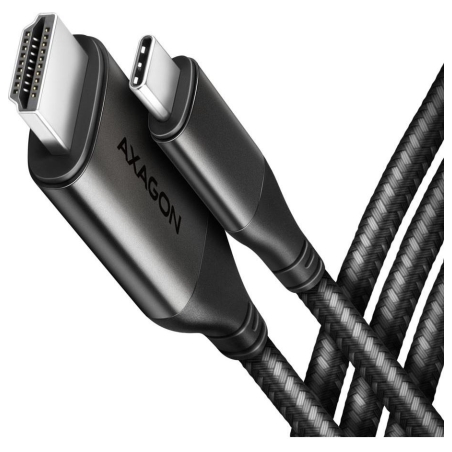 Axagon RVC-HI2MC USB-C -> HDMI 2.0 adapter 4K/60Hz Aluminum, 1,8m cable