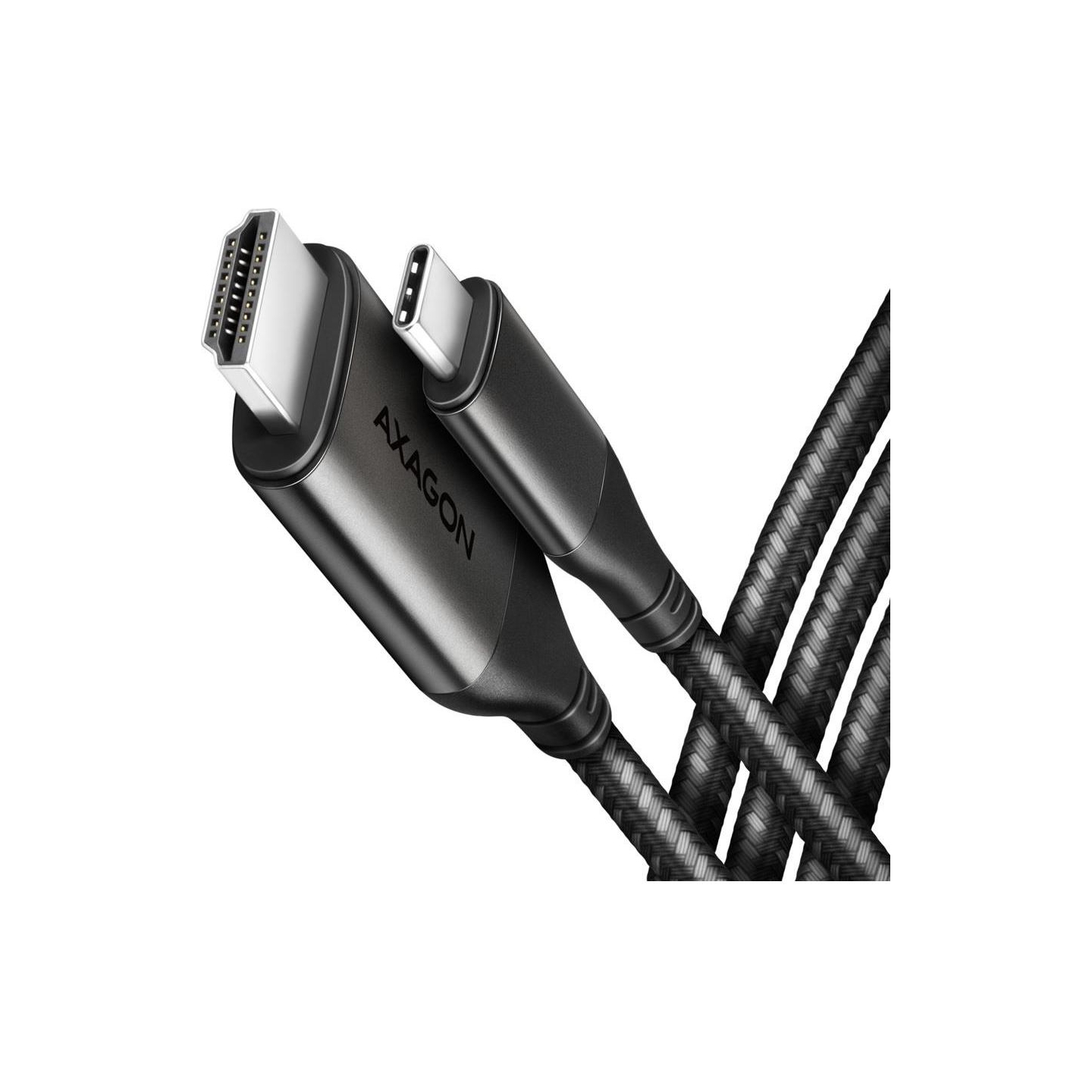 Axagon RVC-HI2MC USB-C -> HDMI 2.0 adapter 4K/60Hz Aluminum, 1,8m cable