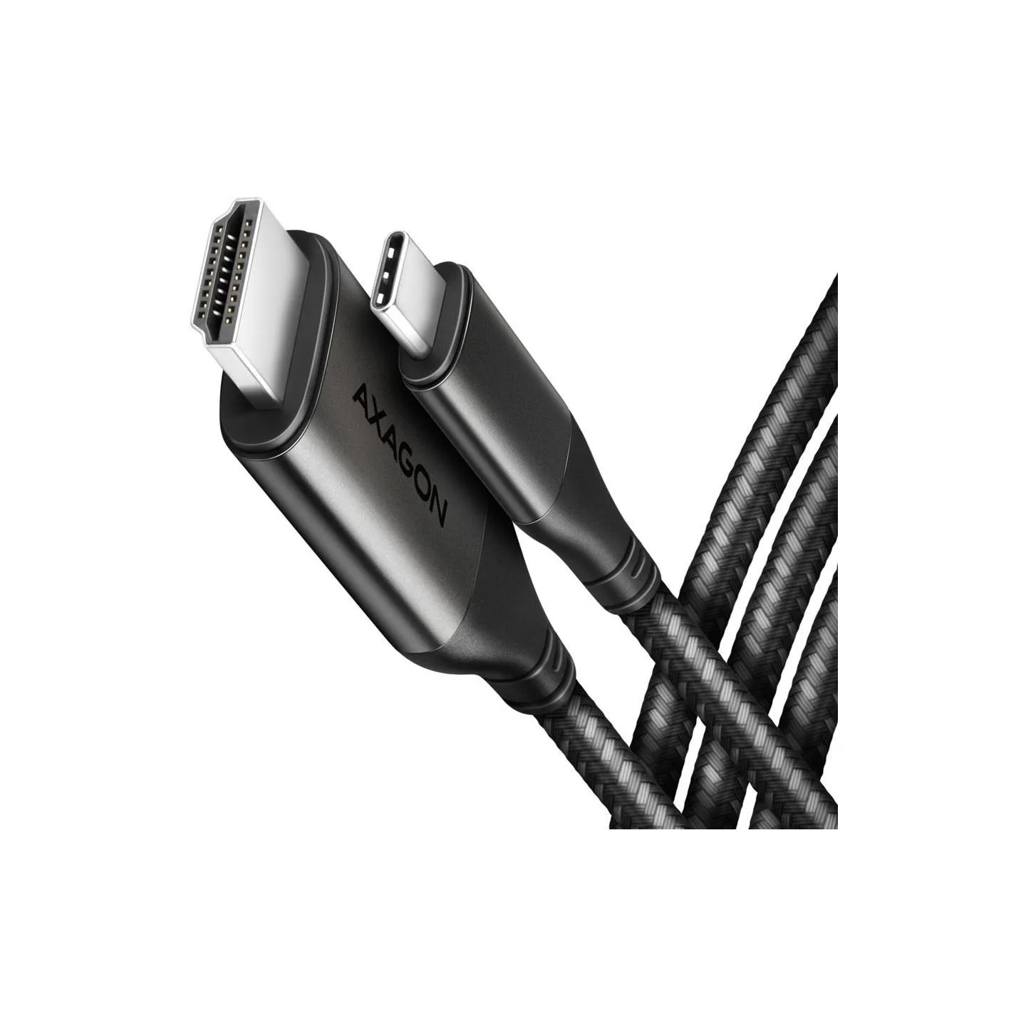 Axagon RVC-HI2MC USB-C -> HDMI 2.0 adapter 4K/60Hz Aluminum, 1,8m cable