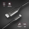 Axagon RVC-HI2MC USB-C -> HDMI 2.0 adapter 4K/60Hz Aluminum, 1,8m cable