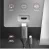 Axagon RVC-HI2MC USB-C -> HDMI 2.0 adapter 4K/60Hz Aluminum, 1,8m cable
