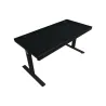 Lorgar Dual-motor sit/stand adjustable-height gaming desk with wireless charger, RGB lighting, control panel, and USB ports, PB 