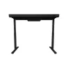 Lorgar Dual-motor sit/stand adjustable-height gaming desk with wireless charger, RGB lighting, control panel, and USB ports, sol