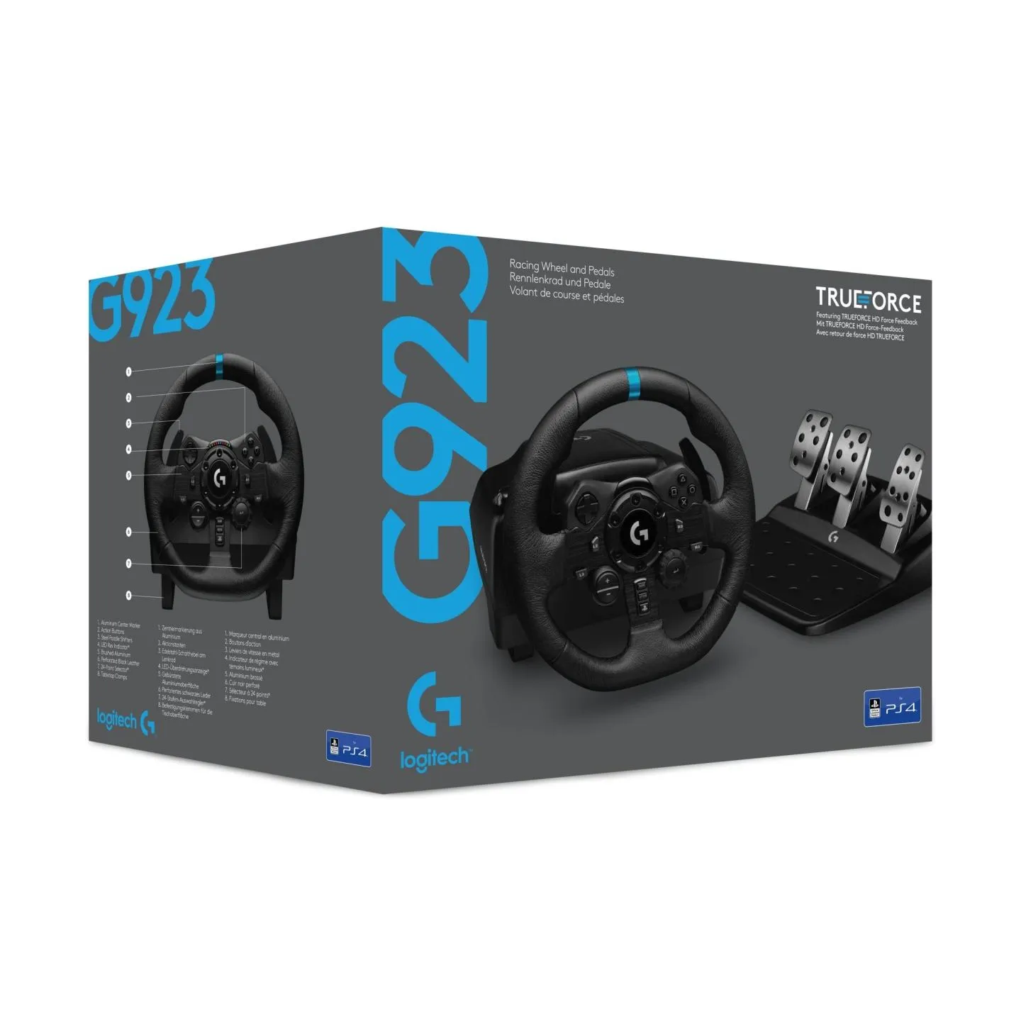 Logitech G923 SE Racing Wheel and Shifter Combo for PS5, PS4 and PC - BLACK - USB - PLUGCG - EMEA28i-935