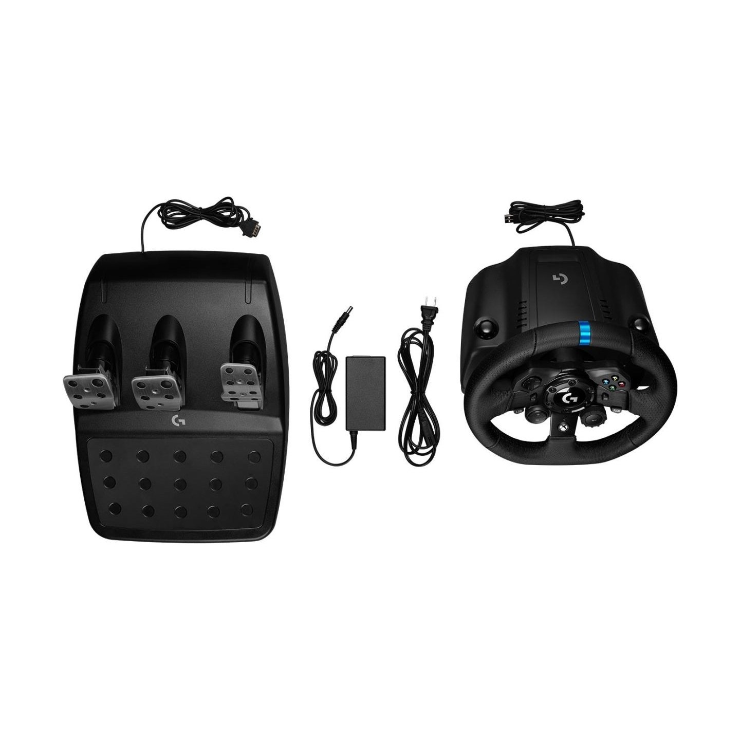 Logitech G923 Racing Wheel and Pedals - PC/PS - BLACK - USB