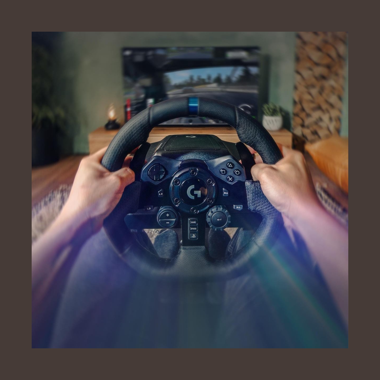 Logitech G923 Racing Wheel and Pedals - PC/PS - BLACK - USB